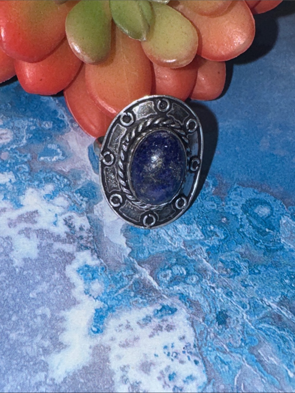 Lapis Lazuli Silver Ring